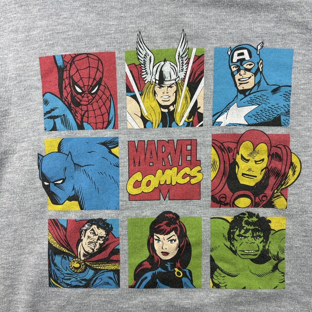 Avengers Marvel Comics M (7-9) Unisex Kids Sweatshirt Crew Neck Long Sleeve - Picture 2 of 9